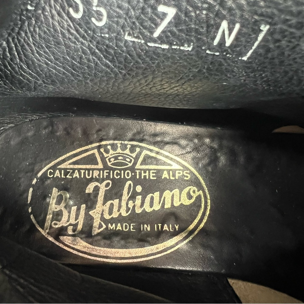 Vintage The Alps By Fabiano Blue Suede Leather Hiking Boots Womens Size 7 N - Picture 11 of 11